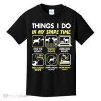 Things I Do In My Spare Time Goat Lover Funny Kids T-Shirt thumb 0