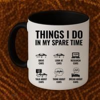 Things I Do In My Spare Time Funny Car Guy Car Enthusiast Coffee Mug thumb 2
