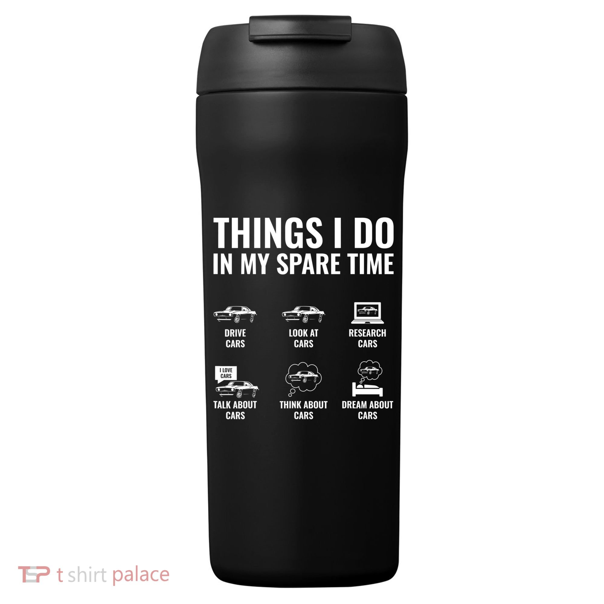 Things I Do In My Spare Time Funny Car Guy Car Enthusiast 24oz Duet Stainless Steel Tumbler