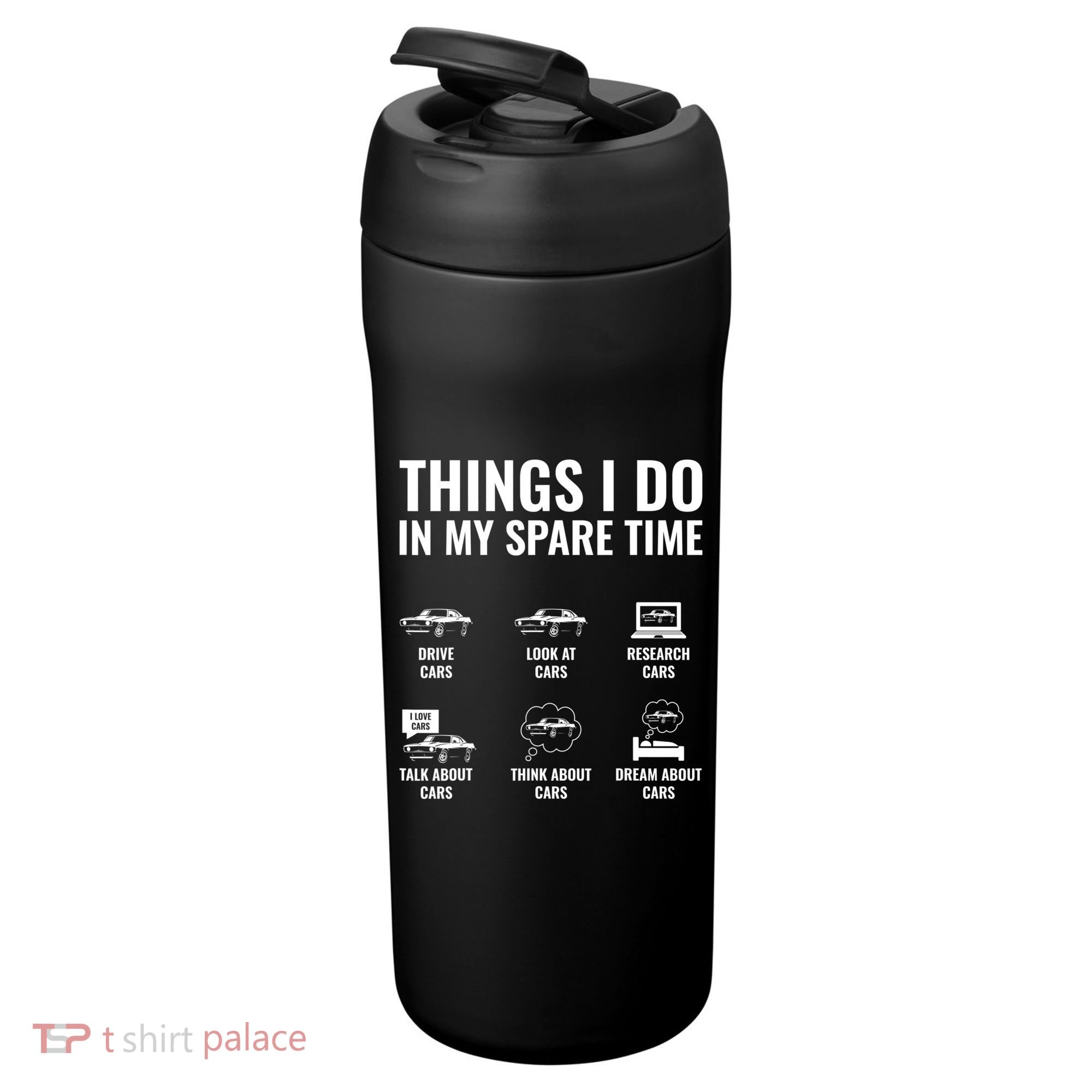Things I Do In My Spare Time Funny Car Guy Car Enthusiast 24oz Duet Stainless Steel Tumbler