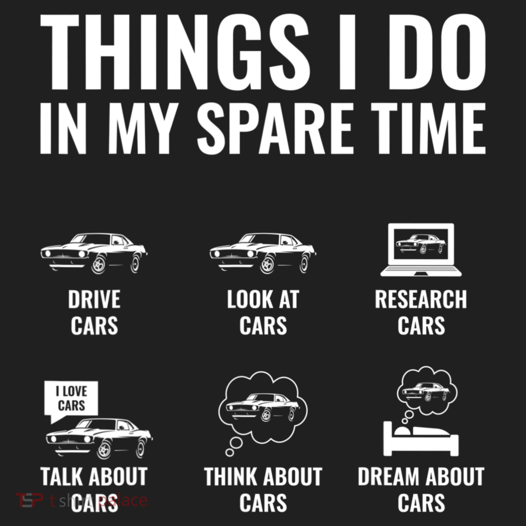 Things I Do In My Spare Time Funny Car Guy Car Enthusiast 24oz Duet Stainless Steel Tumbler