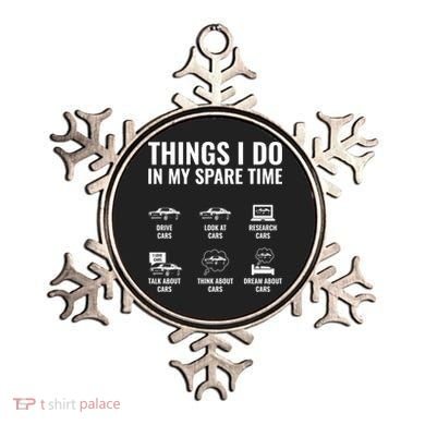 Things I Do In My Spare Time Funny Car Guy Car Enthusiast Ornament