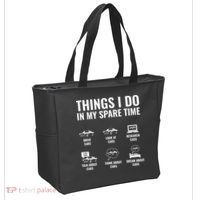 Things I Do In My Spare Time Funny Car Guy Car Enthusiast Tote Bag thumb 2