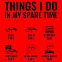 Things I Do In My Spare Time Funny Car Guy Car Enthusiast Santa Hat thumb 1