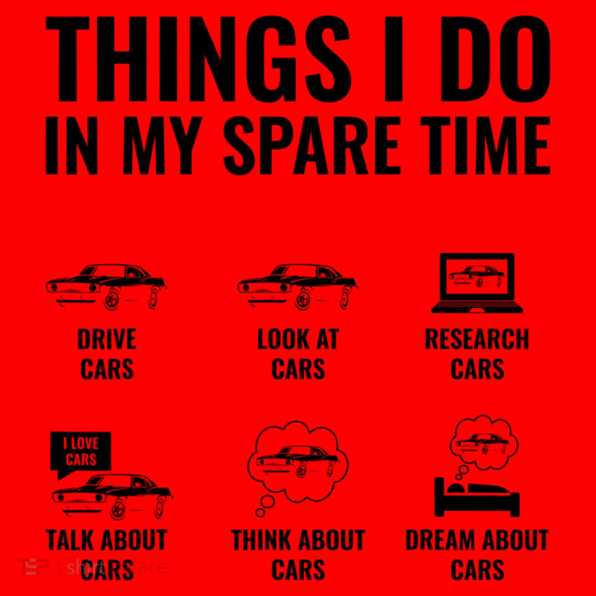 Things I Do In My Spare Time Funny Car Guy Car Enthusiast Santa Hat