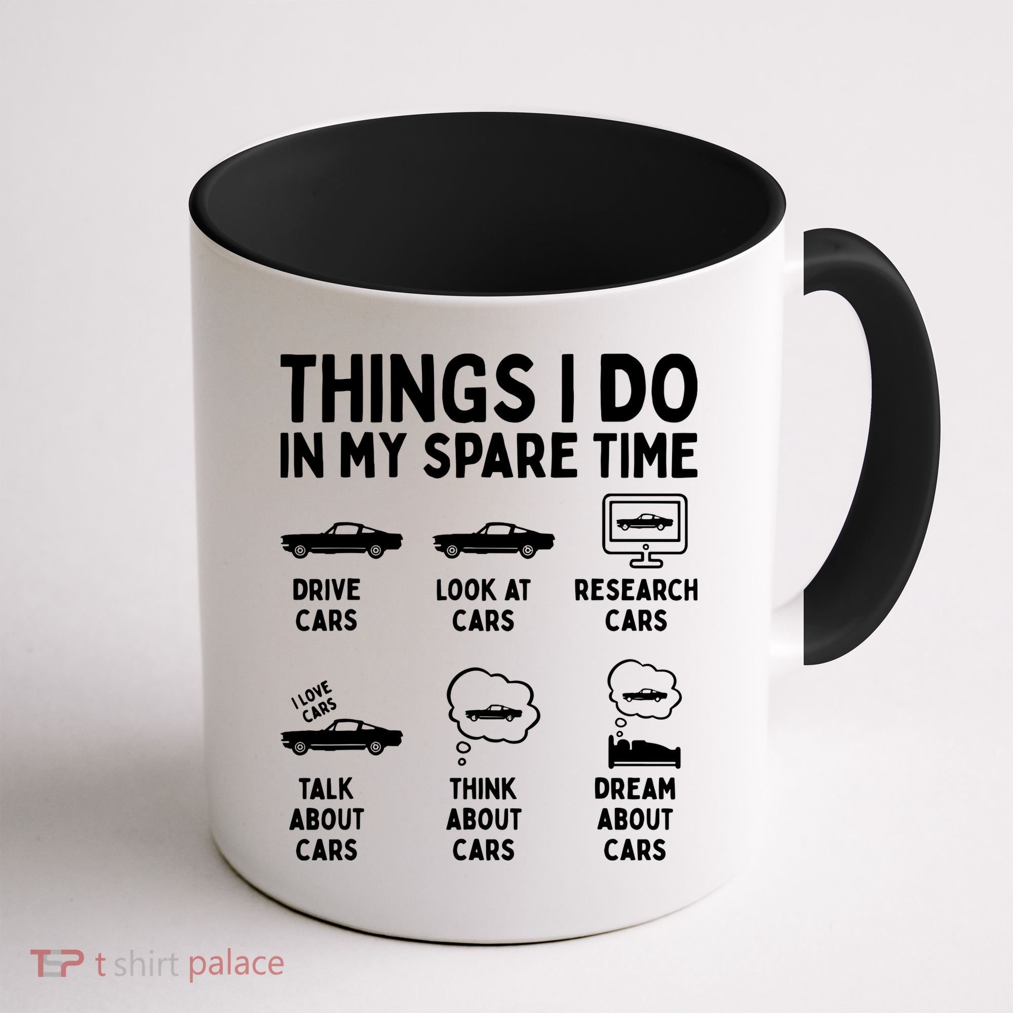 Things I Do In My Spare Time Car Enthusiast Funny Car Guy Coffee Mug