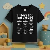 Things I Do In My Spare Time Car Enthusiast Funny Car Guy Toddler T-Shirt thumb 3