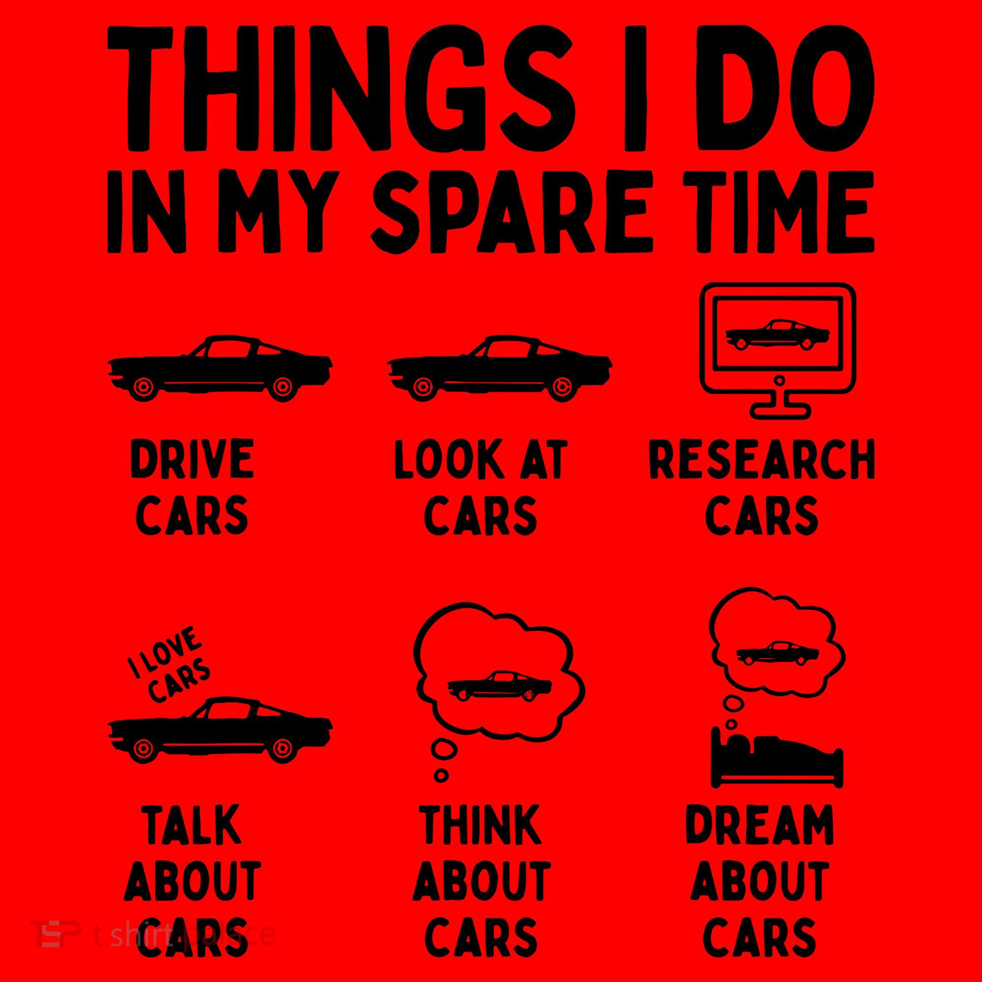Things I Do In My Spare Time Car Enthusiast Funny Car Guy Santa Hat