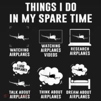 Things I Do In My Spare Time Airplane Women's Tank Top thumb 5