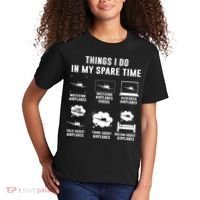 Things I Do In My Spare Time Airplane Kids T-Shirt thumb 2