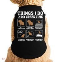 Things I Do In My Spare Time Capybara Funny Rodent Doggie Tank thumb 0