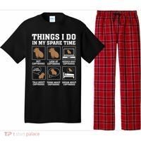 Things I Do In My Spare Time Capybara Funny Rodent Pajama Set thumb 0