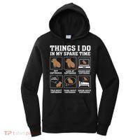 Things I Do In My Spare Time Capybara Funny Rodent Women's Hoodie thumb 0