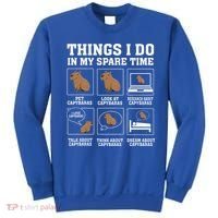Things I Do In My Spare Time Capybara Funny Rodent Sweatshirt thumb 0