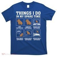 Things I Do In My Spare Time Capybara Funny Rodent T-Shirt thumb 0
