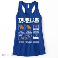 Things I Do In My Spare Time Capybara Funny Rodent Women's Tank Top thumb 0