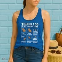 Things I Do In My Spare Time Capybara Funny Rodent Women's Tank Top thumb 2