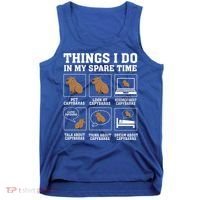 Things I Do In My Spare Time Capybara Funny Rodent Tank Top thumb 0