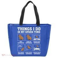Things I Do In My Spare Time Capybara Funny Rodent Tote Bag thumb 0