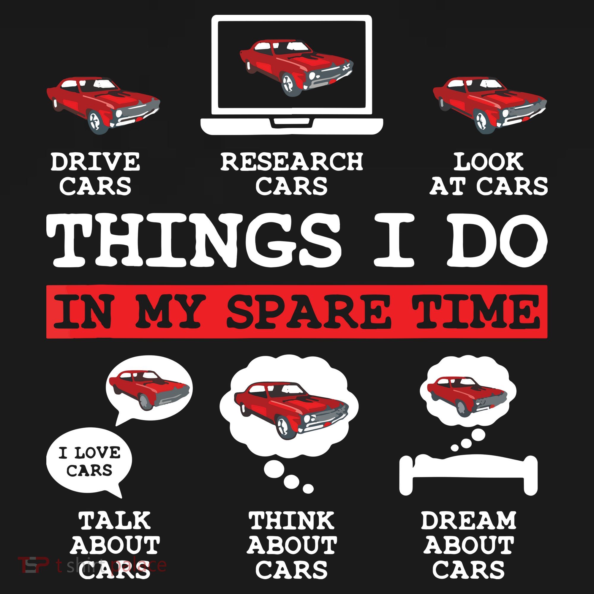 Things I Do In My Spare Time Funny Car Enthusiast Car Lover 8198 Women's Tank Top