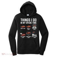 Things I Do In My Spare Time Funny Car Enthusiast Car Lover Women's Hoodie thumb 0