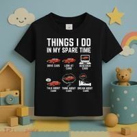 Things I Do In My Spare Time Funny Car Enthusiast Car Lover Toddler T-Shirt thumb 3