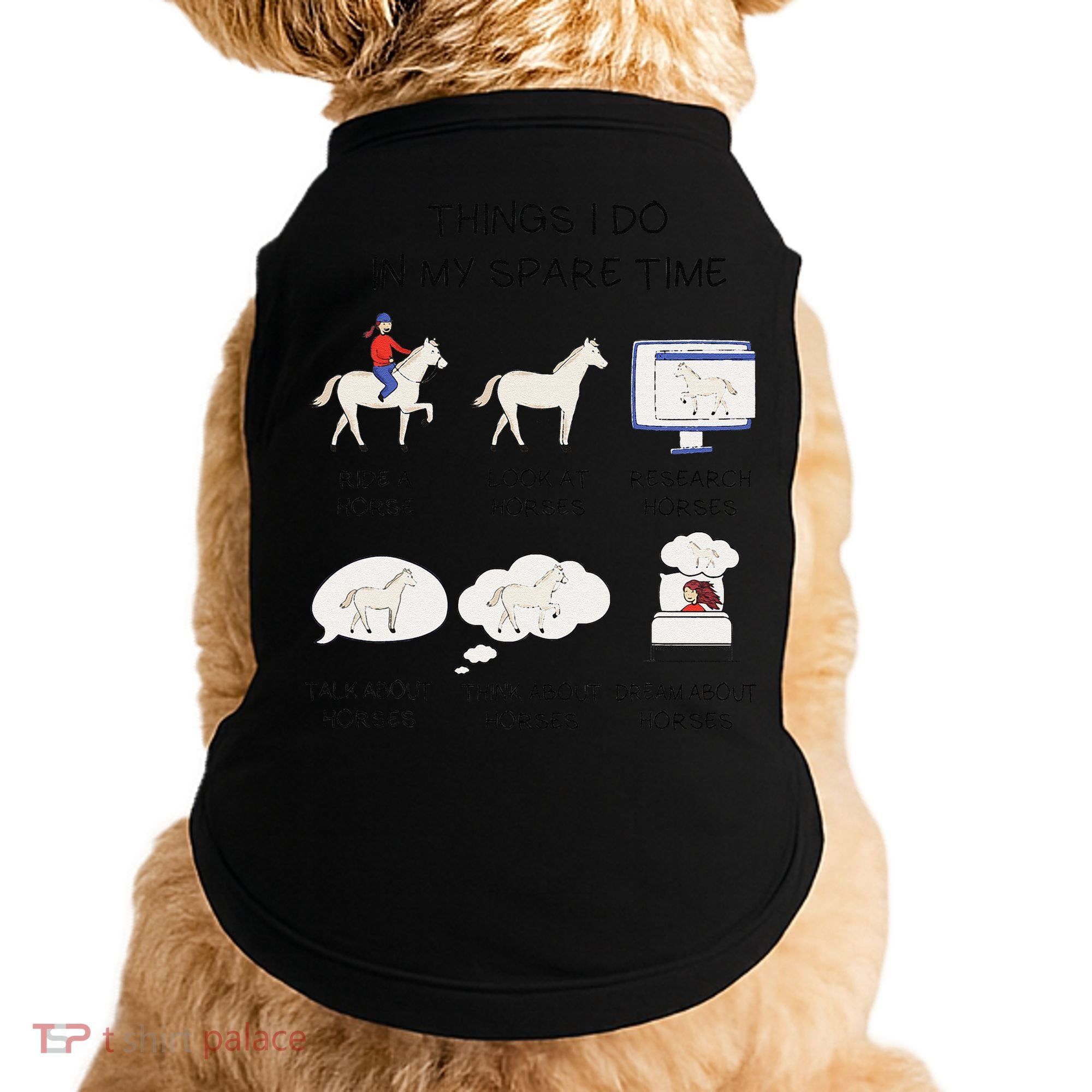 Things I Do In My Spare Time Horse Lover Doggie Tank