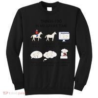 Things I Do In My Spare Time Horse Lover Sweatshirt thumb 0