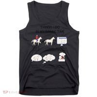 Things I Do In My Spare Time Horse Lover Tank Top thumb 0