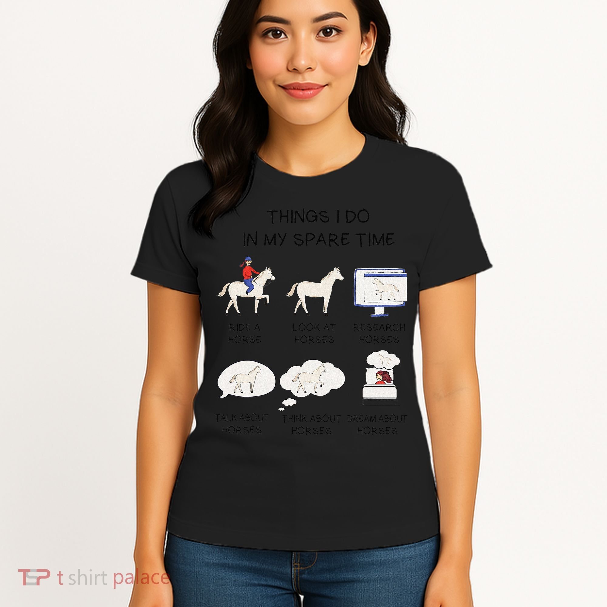 Things I Do In My Spare Time Horse Lover Women's T-Shirt