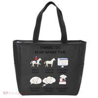Things I Do In My Spare Time Horse Lover Tote Bag thumb 0