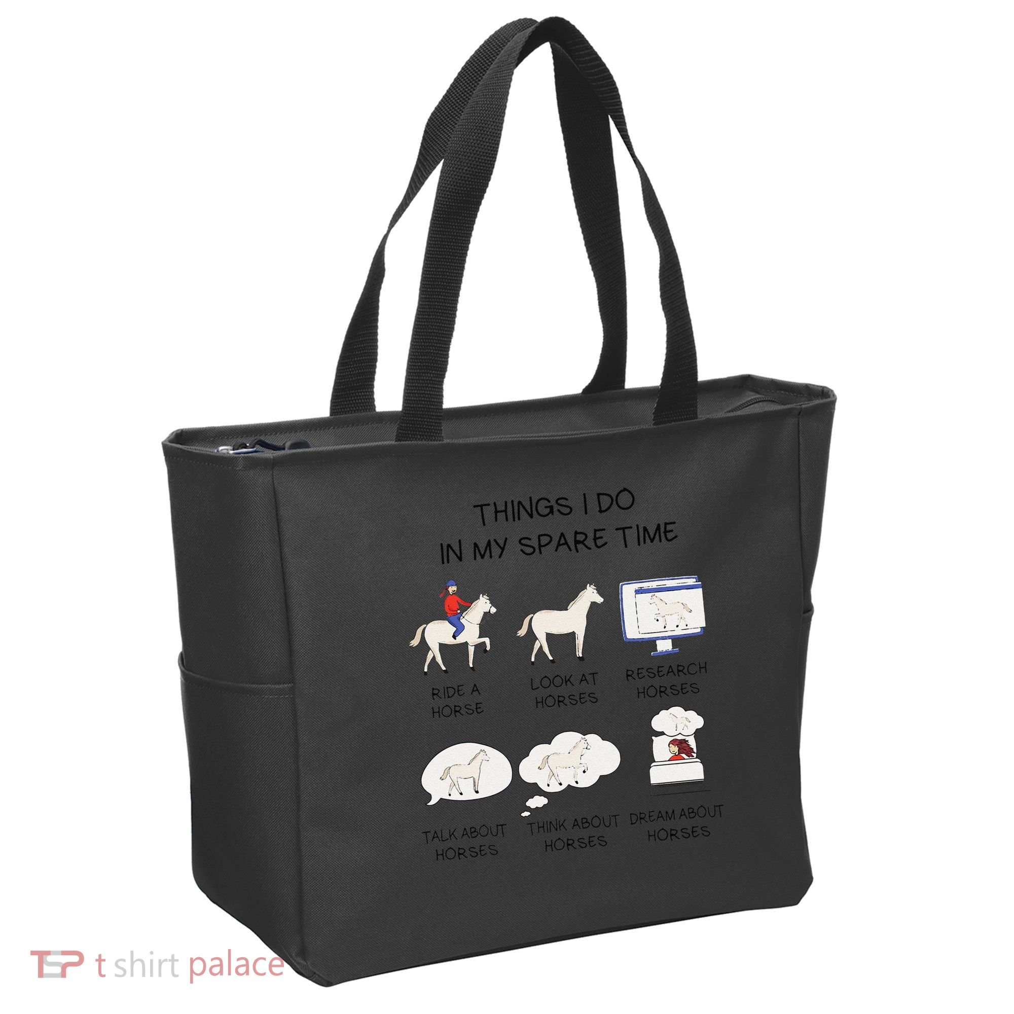 Things I Do In My Spare Time Horse Lover Tote Bag