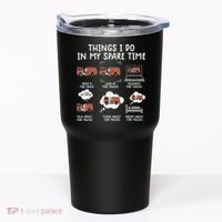 Things I Do In My Spare Time Funny Fire Truck Firefighter Tumbler thumb 0