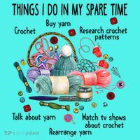 Thing I Do In My Spare Time Crochet Funny Crocheting Great Gift Mousepad thumb 1