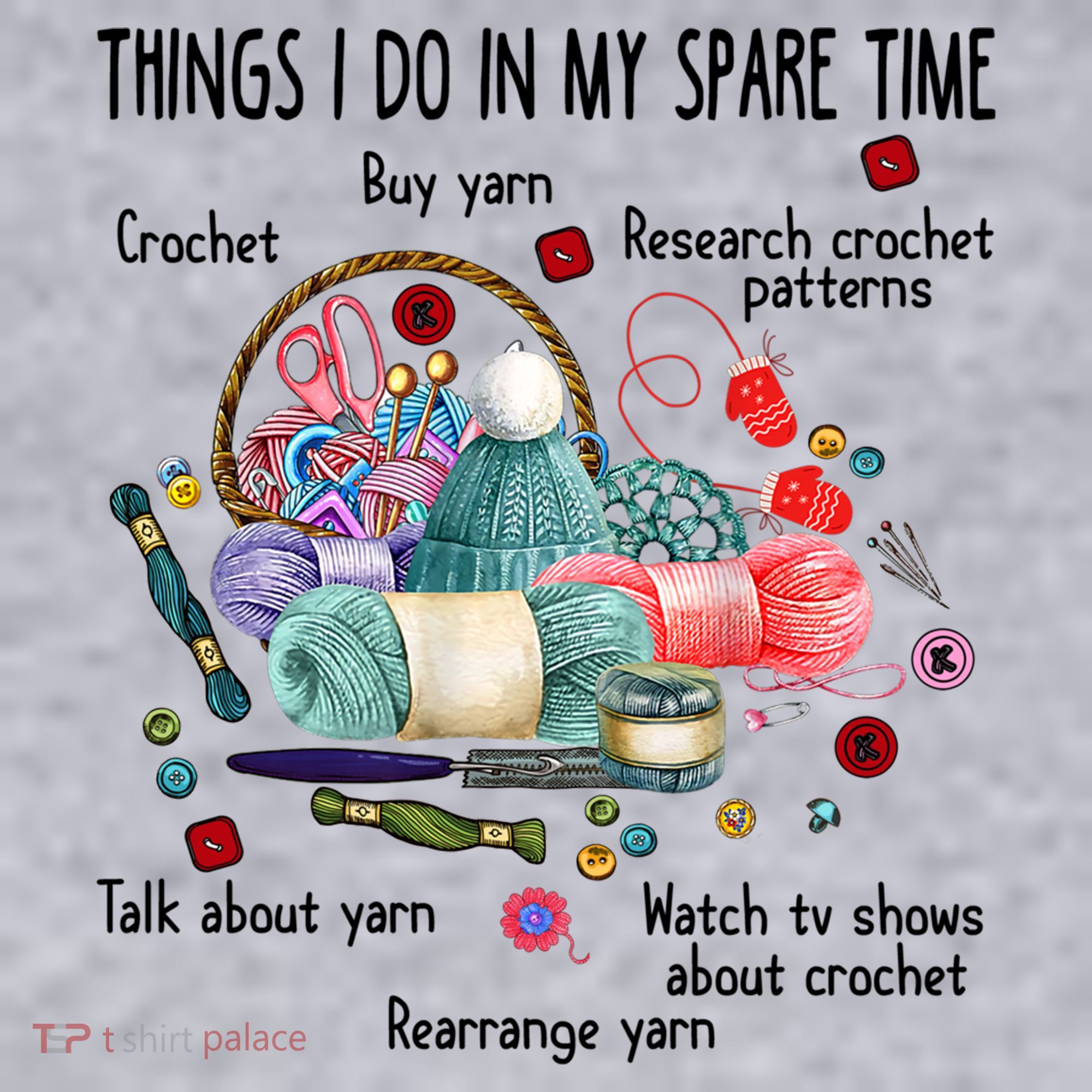 Thing I Do In My Spare Time Crochet Funny Crocheting Great Gift Women's Sweatshirt