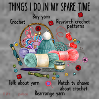Thing I Do In My Spare Time Crochet Funny Crocheting Great Gift Toddler Hoodie thumb 2