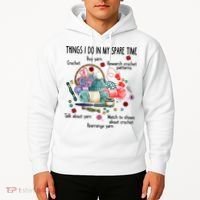 Thing I Do In My Spare Time Crochet Funny Crocheting Great Gift Hoodie thumb 2