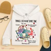 Thing I Do In My Spare Time Crochet Funny Crocheting Great Gift Hoodie thumb 4