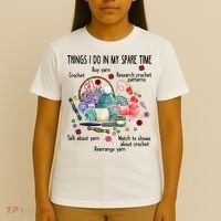 Thing I Do In My Spare Time Crochet Funny Crocheting Great Gift T-Shirt thumb 4