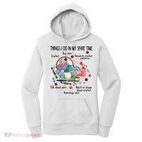 Thing I Do In My Spare Time Crochet Funny Crocheting Great Gift Women's Hoodie thumb 0