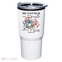 Thing I Do In My Spare Time Crochet Funny Crocheting Great Gift Tumbler thumb 0