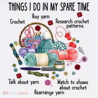 Thing I Do In My Spare Time Crochet Funny Crocheting Great Gift Women's Tank Top thumb 5