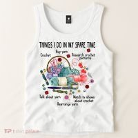 Thing I Do In My Spare Time Crochet Funny Crocheting Great Gift Tank Top thumb 2
