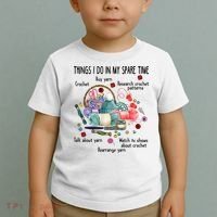 Thing I Do In My Spare Time Crochet Funny Crocheting Great Gift Toddler T-Shirt thumb 2