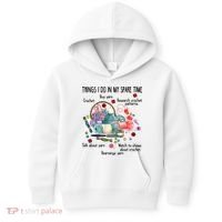 Thing I Do In My Spare Time Crochet Funny Crocheting Great Gift Kids Hoodie thumb 0