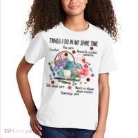 Thing I Do In My Spare Time Crochet Funny Crocheting Great Gift Kids T-Shirt thumb 2