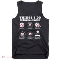 Things I Do In My Spare Time Funny Baseball Lover Costume Tank Top thumb 0