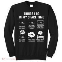 Things I do in my spare time Airplane Gift Sweatshirt thumb 0