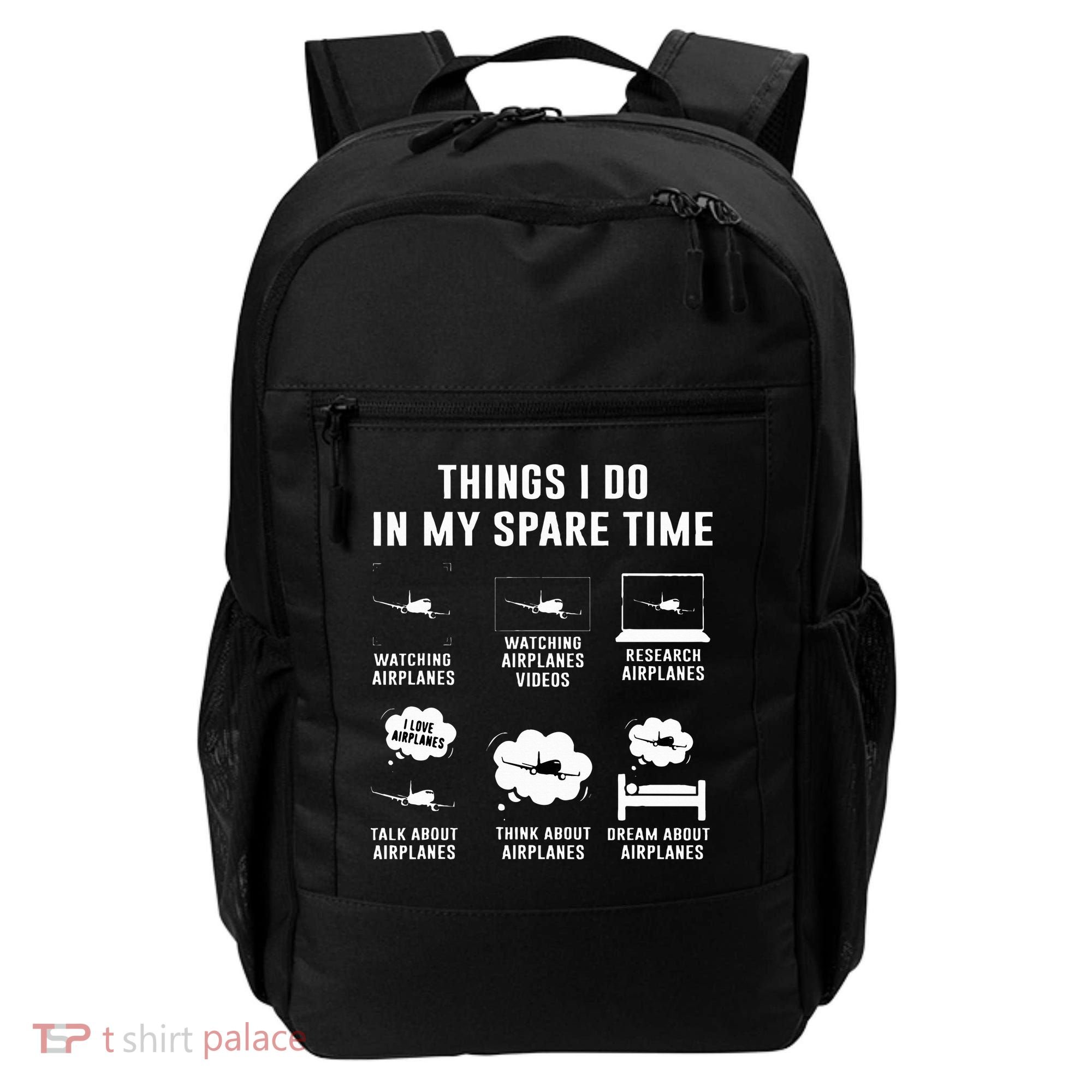 Things I do in my spare time Airplane Gift Backpack