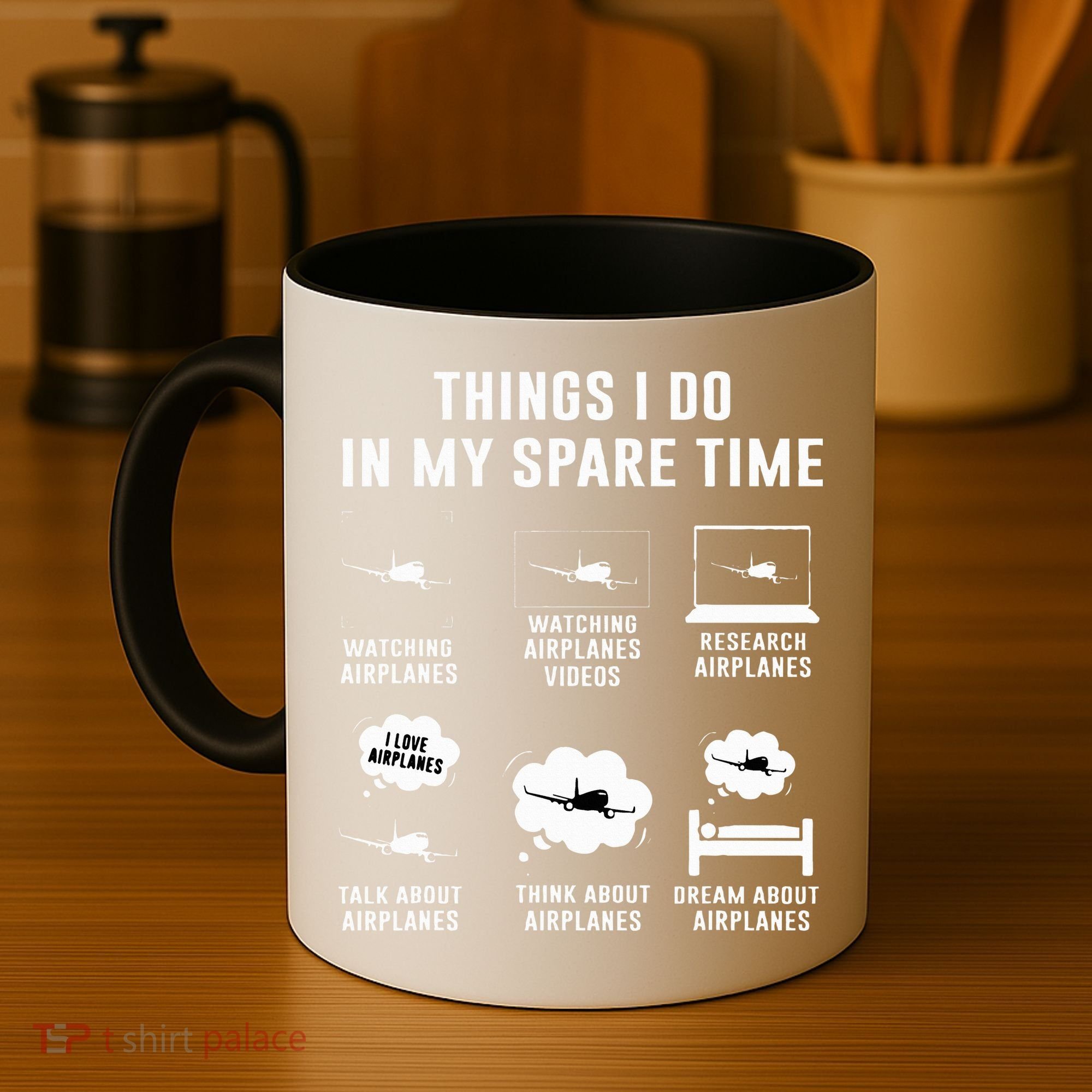 Things I do in my spare time Airplane Gift Coffee Mug